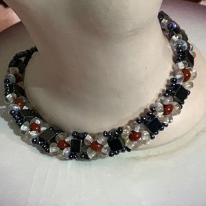 Hermatite  Flower Bracelet